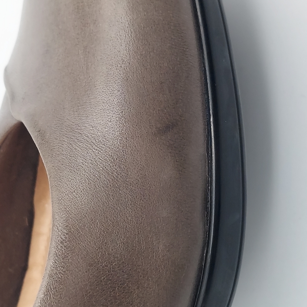 Earth Tamarack Dark Gray Leather Padded Insoles Pumps Heels Size 9.5B - Picture 7 of 11